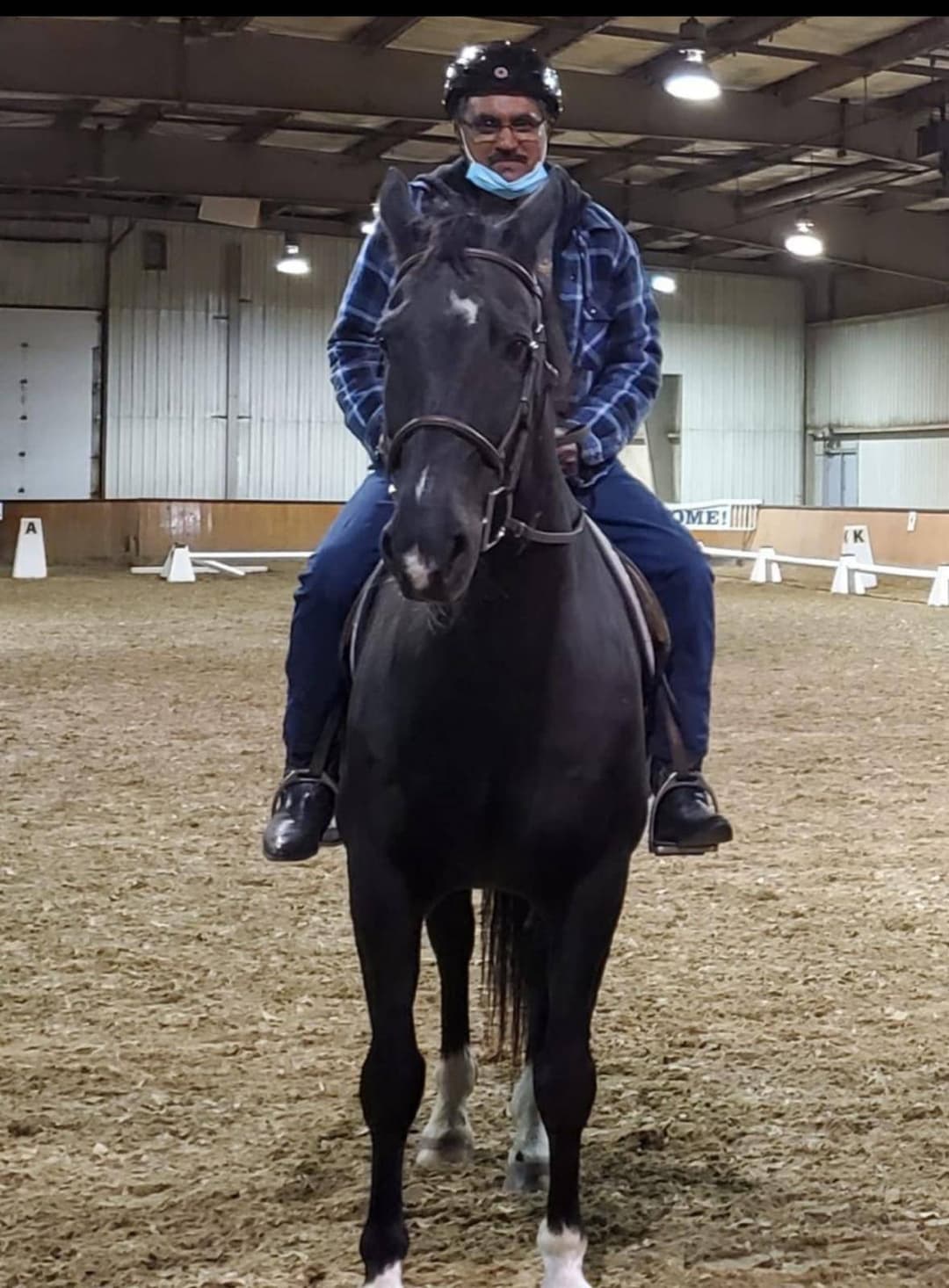 Mohammad Ali horse riding