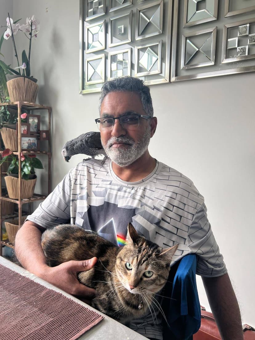 Mohammad Ali in casual setting