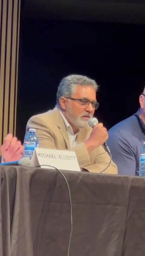 Ali answering question about supporting seniors